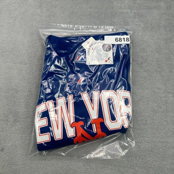 New York Mets T Shirt Mens 2XL XXL Blue Majestic Short Sleeve MLB Baseball NYM - Picture 13 of 13